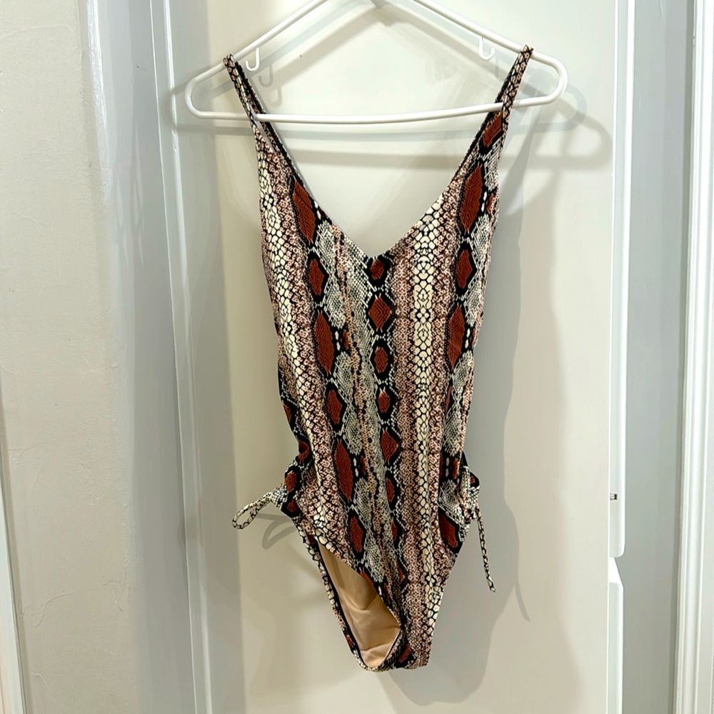 Kona sol medium snakeskin swimsuit one piece